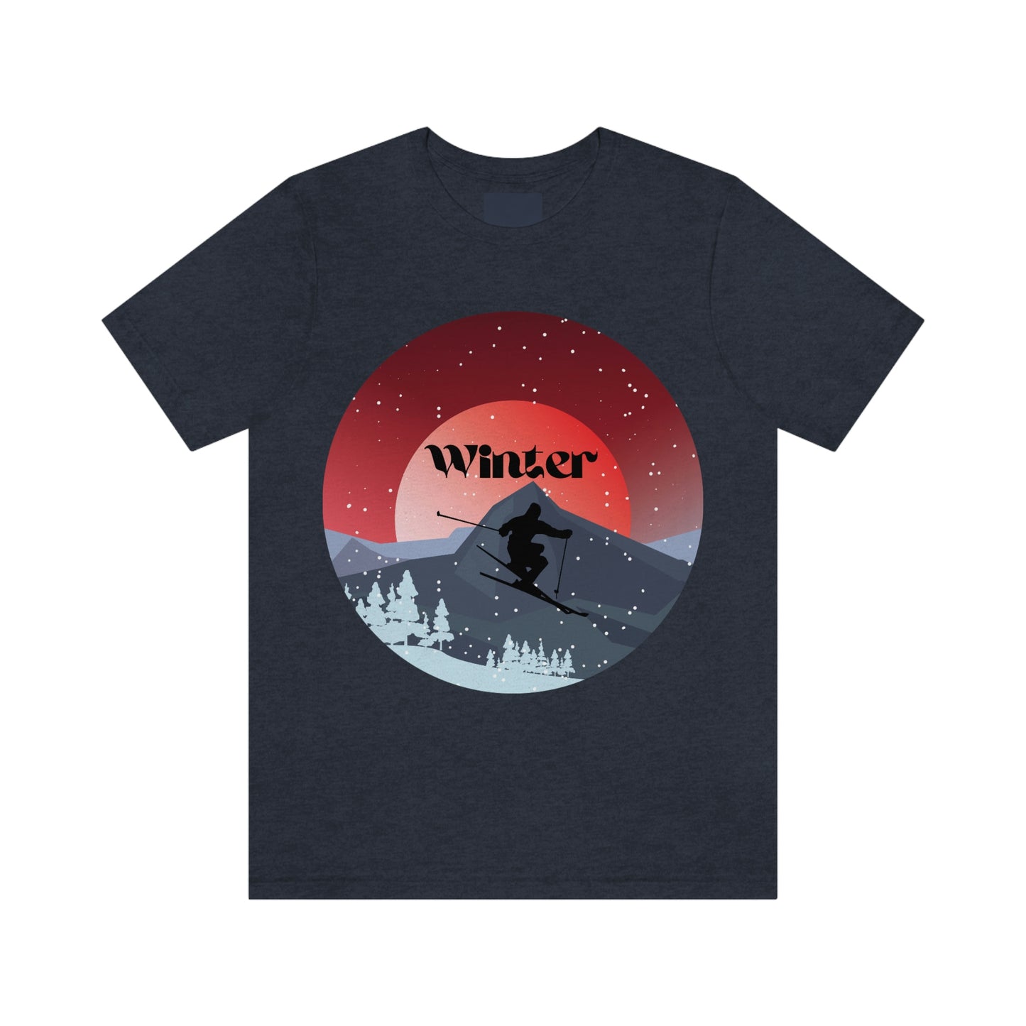 Skiing T-shirt, Winter Sports T-shirt, Skiing Lovers T-shirt, Ski Lodge Shirt, Winter Vacation Tee